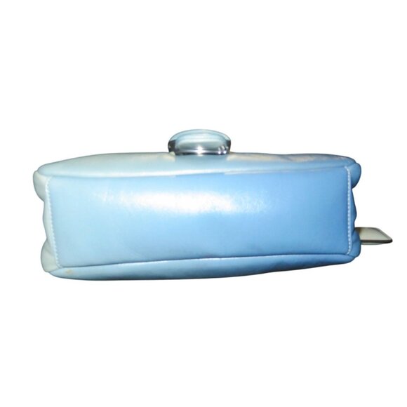 Coach 2022 Blue to Cream Ombré Dégradé Napa Leather Pillow Tabby Crossbody Handb - Picture 3 of 14